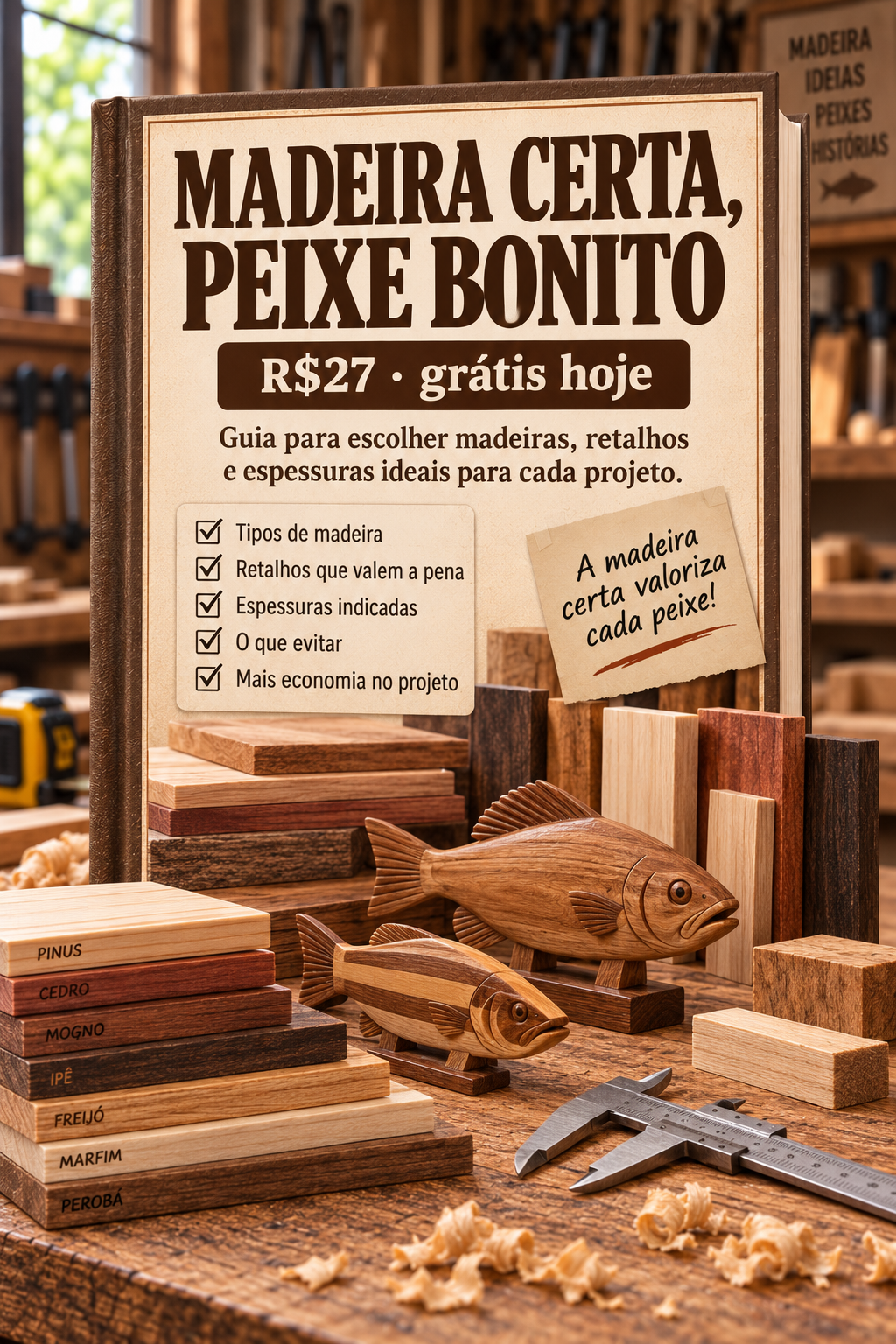 Capa do bônus Madeira Certa, Peixe Bonito
